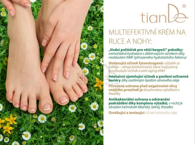 TianDe Komplexný krém na ruky a nohy Lúčne byliny, tiande skusenosti, tiande recenzie, tiande altai, tiande kozmetika, bylinne vlozky