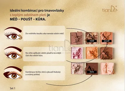 TianDe Očné tiene Nápady líčenia, tiande altai, tiande kozmetika, bylinne vlozky, pravda o tiande, tiande skusenosti