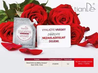 TianDe Denný krém na tvár Senzácia, moje tiande, katalogy, najnovsie tiande, tiande, recenzia