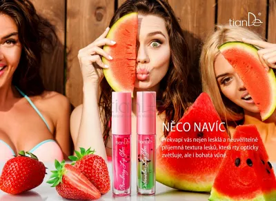 TianDe Lesk na pery Jahoda, tiande slaviton, tiande sk, tiande recenzie, tiande naplaste, tiande vlozky
