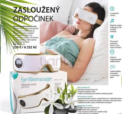 TianDe Vibračná masážna pomôcka na oči, tiande kozmetika, bylinne vlozky, pravda o tiande, tiande skusenosti, tiande recenzie