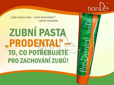 TianDe Zubná pasta ProDental, tiandecentrum, tiande, kozmetika tiande, tiande slaviton, tiande sk