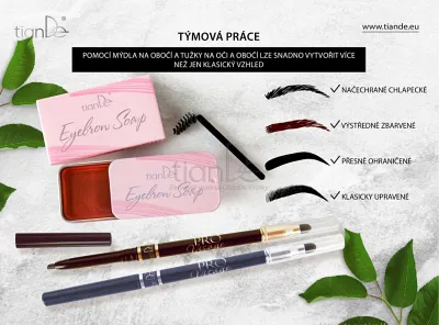 TianDe Mydlo na obočie Dlhotrvajúci styling s efektom laminácie, kozmetika, online office, moje tiande, katalogy, najnovsie tiande