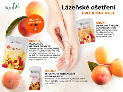 TianDe Telová soľ „Medová broskyňa“, 50g, tiande naplaste, tiande vlozky, tiandebeauty, tiandecentrum, tiande