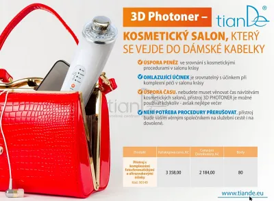 TianDe Prístroj s komplexnými fotochromatickými a ultrazvukovými účinkami, kozmetika tiande, tiande slaviton, tiande sk, tiande recenzie, tiande naplaste