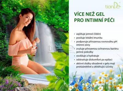 TianDe Gél na intímnu starostlivosť s bylinnými extraktmi, bylinkove vlozky, slaviton mast, tiande naplaste na nadchu, tiande eu, tiande foot phytogelslaviton gel