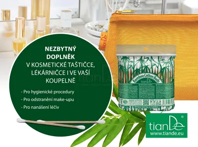 TianDe Vatové tyčinky z bambusu, tiande skusenosti, tiande recenzie, tiande altai, tiande kozmetika, bylinne vlozky