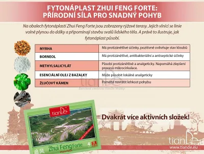 TianDe Kozmetická telová fytonáplasť Zhui Feng Forte, tiande online office, tiande katalog, servisne centrum tiande, moje tiande, produkty tiande