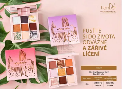 TianDe Očné tiene Nápady líčenia, najnovsie tiande, tiande, recenzia, vlozky, kozmetika