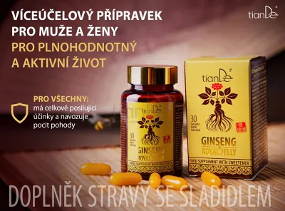 TianDe Ženšen a materská kašička, vlozky, kozmetika, online office, moje tiande, katalogy