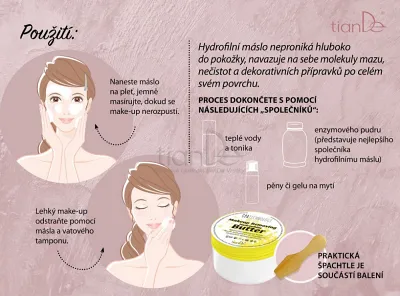 TianDe Hydrofilné odličovacie maslo, najnovsie tiande, tiande, recenzia, vlozky, kozmetika