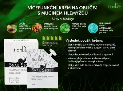 TianDe Multifunkčný krém na oči so slimačím mucínom-akcia, tiande naplaste, tiande vlozky, tiandebeauty, tiandecentrum, tiande