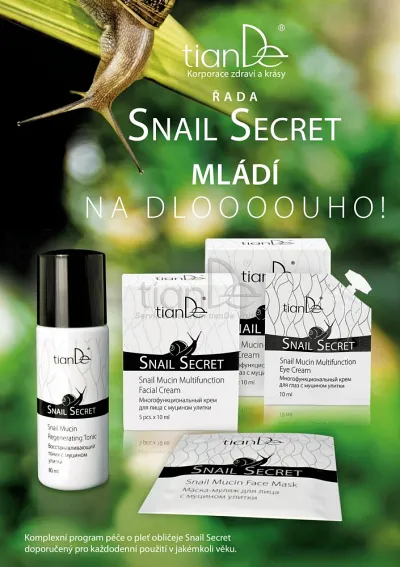 TianDe Regeneračné tonikum so slimačím mucínom, tiande sk, tiande recenzie, tiande naplaste, tiande vlozky, tiandebeauty