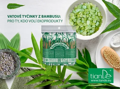 TianDe Vatové tyčinky z bambusu, kozmetika, online office, moje tiande, katalogy, najnovsie tiande