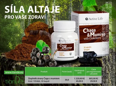 TianDe Čaga s múmiom, tiande skusenosti, tiande recenzie, tiande altai, tiande kozmetika, bylinne vlozky