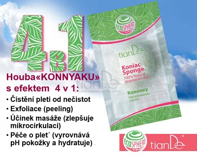 TianDe Prírodná hubka Konjac, tiande slaviton, tiande sk, tiande recenzie, tiande naplaste, tiande vlozky