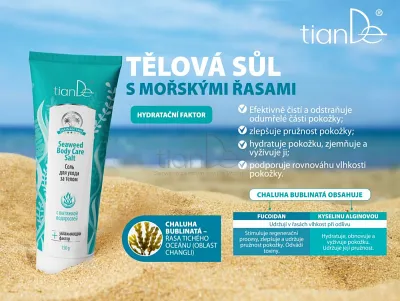 TianDe Telová soľ s morskými riasami, kozmetika tiande, tiande slaviton, tiande sk, tiande recenzie, tiande naplaste