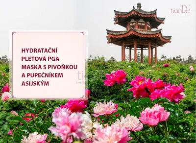 TianDe Hydratačná pleťová PGA-maska ​​s pivonkou a pupočníkom ázijským, tiande eu, tiande foot phytogelslaviton gel, naplaste wutong, bylinkove vlozky, slaviton mast