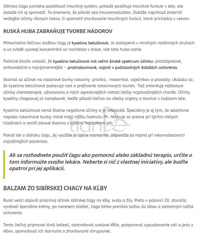 TianDe Čaga s múmiom, tiandecentrum, tiande, kozmetika tiande, tiande slaviton, tiande sk