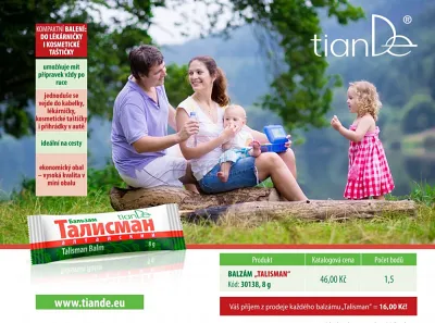 TianDe Balzam Talizman, tiande sk, tiande recenzie, tiande naplaste, tiande vlozky, tiandebeauty