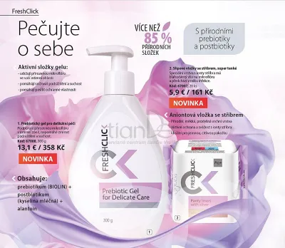 TianDe Slipové vložky so striebrom FreshClick super tenké, 20 ks, tiandecentrum, tiande, kozmetika tiande, tiande slaviton, tiande sk