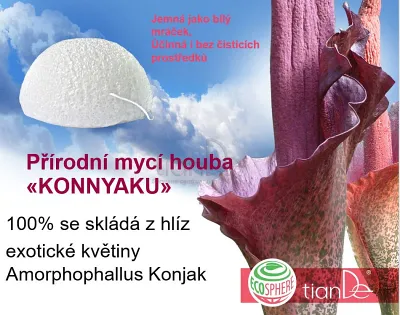 TianDe Prírodná hubka Konjac, vlozky, kozmetika, online office, moje tiande, katalogy