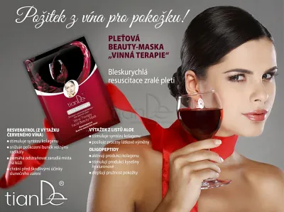 TianDe Pleťová beauty-maska Vínna terapia, tiande foot phytogelslaviton gel, naplaste wutong, bylinkove vlozky, slaviton mast, tiande naplaste na nadchu