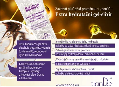 TianDe Revitalizačný pleťový gél-elixír proti vráskam “Botoluxe”, tiande naplaste, tiande vlozky, tiandebeauty, tiandecentrum, tiande