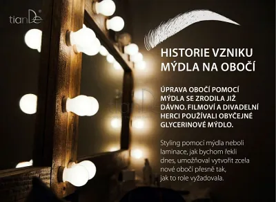 TianDe Mydlo na obočie Dlhotrvajúci styling s efektom laminácie, tiande naplaste, tiande vlozky, tiandebeauty, tiandecentrum, tiande