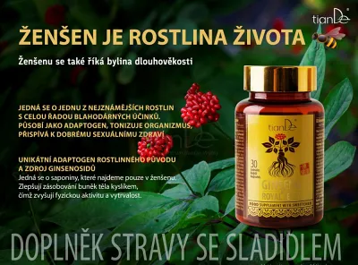 TianDe Ženšen a materská kašička, tiande altai, tiande kozmetika, bylinne vlozky, pravda o tiande, tiande skusenosti