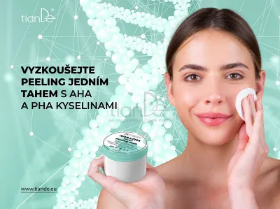 TianDe Peelingové tampóny na tvár s obsahom kyselín AHA a PHA, tiande online office, tiande katalog, servisne centrum tiande, moje tiande, produkty tiande