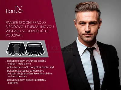 TianDe Pánske spodné prádlo s bodovou turmalínovou vrstvou, veľkosť L, bylinne vlozky, pravda o tiande, tiande skusenosti, tiande recenzie, tiande altai