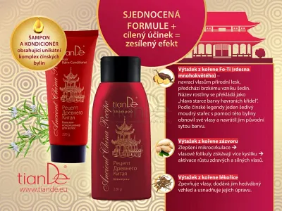 TianDe Vlasový balzam - kondicionér “Recept starovekej Číny”, tiande prihlasenie, tiande online office, tiande katalog, servisne centrum tiande, moje tiande