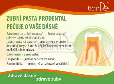 TianDe Zubná pasta ProDental, produkty tiande, tiande prihlasenie, tiande online office, tiande katalog, servisne centrum tiande