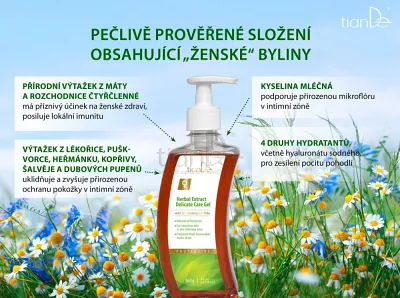 TianDe Gél na intímnu starostlivosť s bylinnými extraktmi, tiande online office, tiande katalog, servisne centrum tiande, moje tiande, produkty tiande