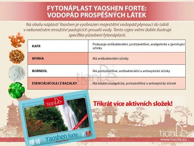 TianDe Kozmetická telová fytonáplasť Zhui Feng Forte, vlozky, kozmetika, online office, moje tiande, katalogy