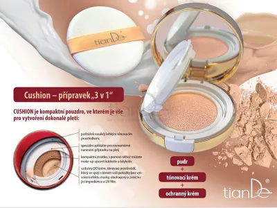 TianDe DD Totálny korekčný prípravok Cushion - light, tiande naplaste, tiande vlozky, tiandebeauty, tiandecentrum, tiande