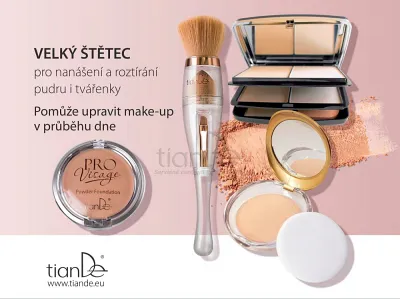 TianDe Kozmetický štetec 3v1, tiandebeauty, tiandecentrum, tiande, kozmetika tiande, tiande slaviton
