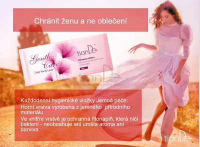 TianDe Denná hygienická vložka Jemná starostlivosť, najnovsie tiande, tiande, recenzia, vlozky, kozmetika