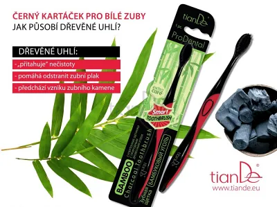 TianDe Zubná kefka Bambusové uhlie, tiande skusenosti, tiande recenzie, tiande altai, tiande kozmetika, bylinne vlozky