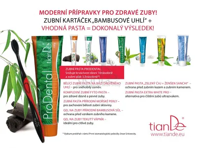 TianDe Zubná kefka Bambusové uhlie, tiande eu, tiande foot phytogelslaviton gel, naplaste wutong, bylinkove vlozky, slaviton mast