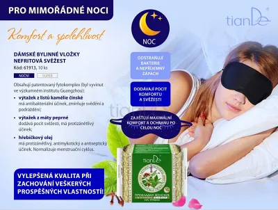 TianDe Denná vložka s extraktom aloe Nefritová sviežosť, servisne centrum tiande, moje tiande, produkty tiande, tiande prihlasenie, tiande online office