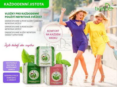 TianDe Denná vložka s extraktom aloe Nefritová sviežosť, tiande katalog, servisne centrum tiande, moje tiande, produkty tiande, tiande prihlasenie