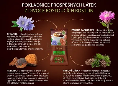 TianDe Rozpustný čakankový nápoj s extraktmi parchy saflorovej a rezavca šikmého, bylinkove vlozky, slaviton mast, tiande naplaste na nadchu, tiande eu, tiande foot phytogelslaviton gel