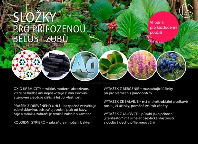 TianDe Bieliaca zubná fytopasta s dreveným uhlím a bylinami z tajgy, slaviton mast, tiande naplaste na nadchu, tiande eu, tiande foot phytogelslaviton gel, naplaste wutong