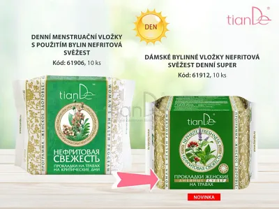 TianDe Denná vložka s extraktom aloe Nefritová sviežosť, pravda o tiande, tiande skusenosti, tiande recenzie, tiande altai, tiande kozmetika