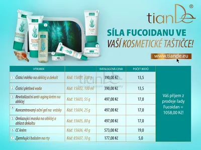 TianDe Čistiace mlieko na tvár a dekolt, tiande naplaste na nadchu, tiande eu, tiande foot phytogelslaviton gel, naplaste wutong, bylinkove vlozky