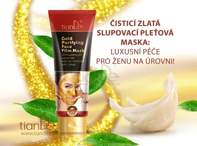TianDe Čistiaca zlatá zlupovacia pleťová maska, tiande recenzie, tiande altai, tiande kozmetika, bylinne vlozky, pravda o tiande