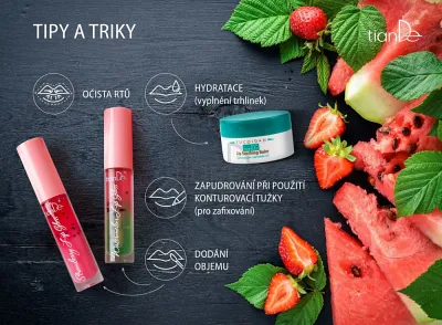 TianDe Akcia - Lesk na pery Jahoda, bylinkove vlozky, slaviton mast, tiande naplaste na nadchu, tiande eu, tiande foot phytogelslaviton gel