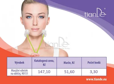 TianDe Masážny valček na tvár, recenzia, vlozky, kozmetika, online office, moje tiande